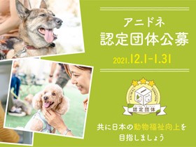 寄付サイト運営のアニドネ、寄付配布先の認定団体を募集中　１月31日まで