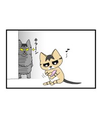 【漫画】『自称ボス猫VS最強猫！結果は…！？』2（まんぼう！さん提供）