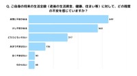 ご自身の将来の生活全般（老後の生活資金、健康、住まい等）に対して、どの程度の不安を感じていますか？（提供画像）