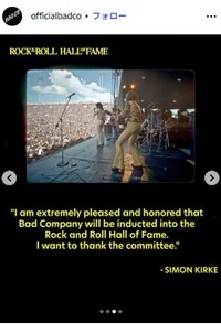 バッド・カンパニーのインスタグラム＠officialbadcoより