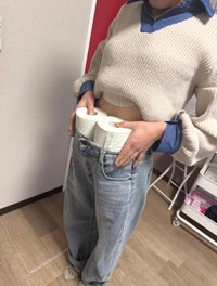 17kg痩せ、ダイエット前に履いていたズボンはブカブカに／田中さん提供