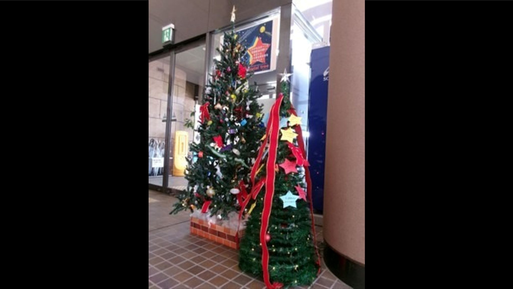 夜光反射材で飾り付け！無事故へ願い込めたクリスマスツリー 岡山南