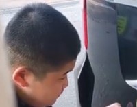次男さんが真剣な表情で取り組んでいるのは…／あきらさん提供＝画像をトリミングしています