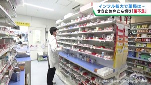インフルエンザ患者急増で薬が不足　薬局は厳しい対応を迫られる