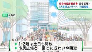 コンサート開催も提案　仙台市役所新庁舎と周辺エリアの利活用を検討　