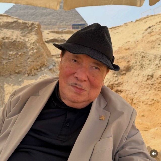 エジプト考古学者の吉村作治さん（本人の公式インスタグラムから）