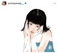 23年1月の柳ゆり菜インスタグラム＠yurinayanagi__より