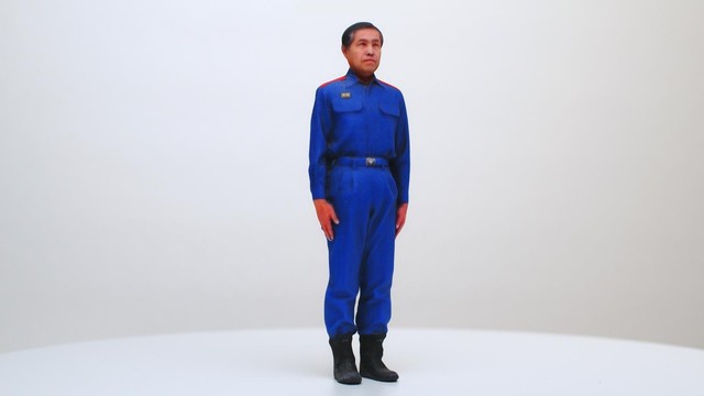 定年退職の記念に制服姿のフィギュアを（画像提供：レジスタ株式会社）