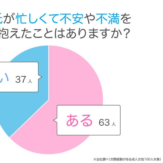 「忙しい彼氏」に関するアンケート