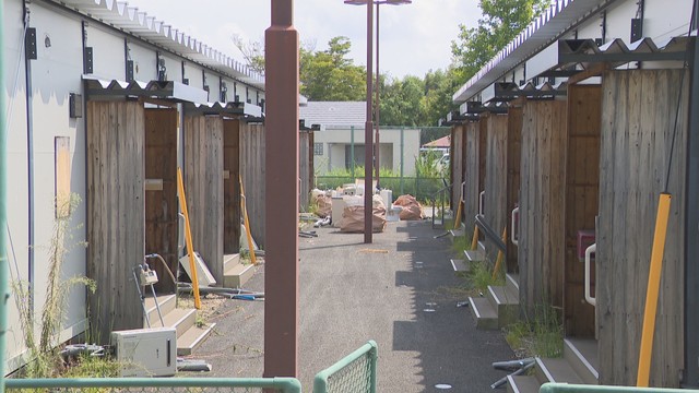 岡山県最大規模の仮設団地　真備総仮設団地の撤去始まる
