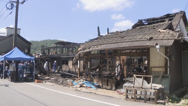 火事があった住宅　岡山・北区 5日午前10時ごろ