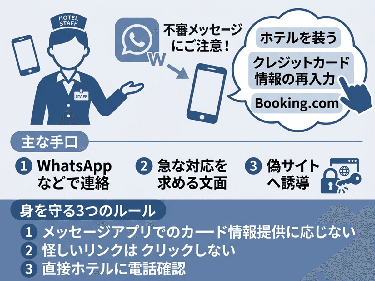 ホテル装う「カード情報の再入力」求める不審メール　Booking.com利用者に