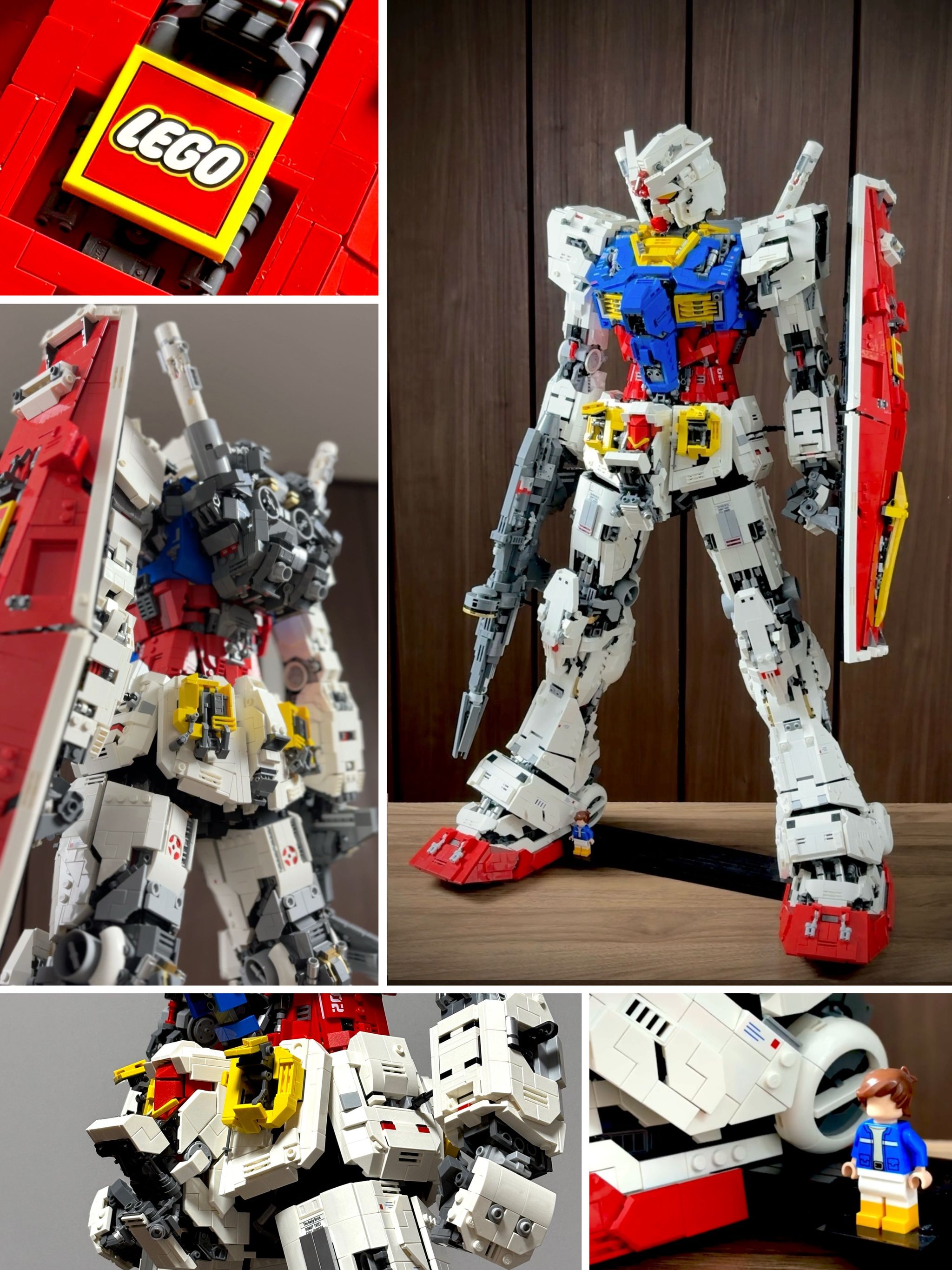 これ、レゴだけで作ったぞ！父の“本気ガンダム”に「スゲェ…！」「神業 