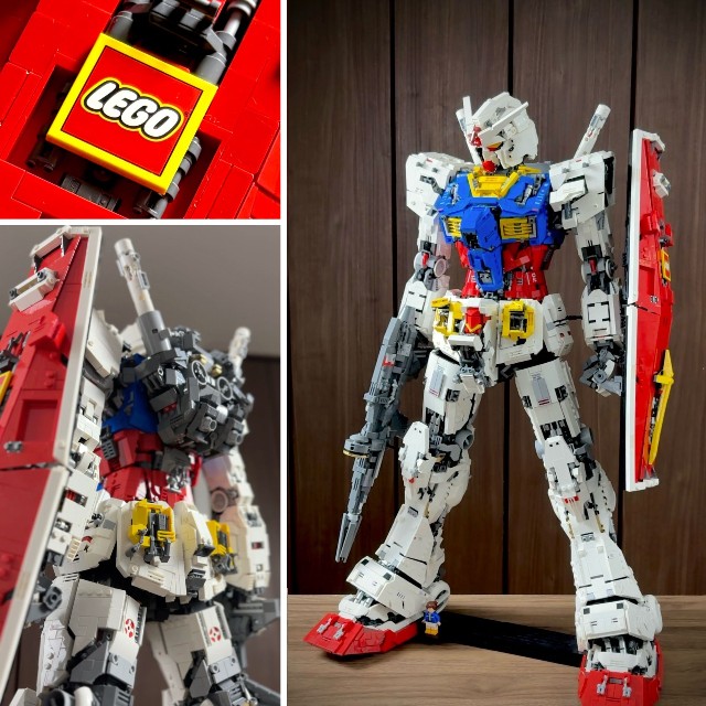 レゴブロックのみで完成させた“連邦の白い悪魔”／セイレイさん（@seirei526）提供