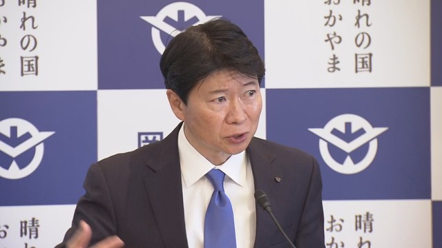 伊原木隆太知事の会見　岡山県庁