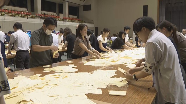 参院選　岡山・香川の投票率ともに50％超え　2022年と比べともに約7ポイント上回る