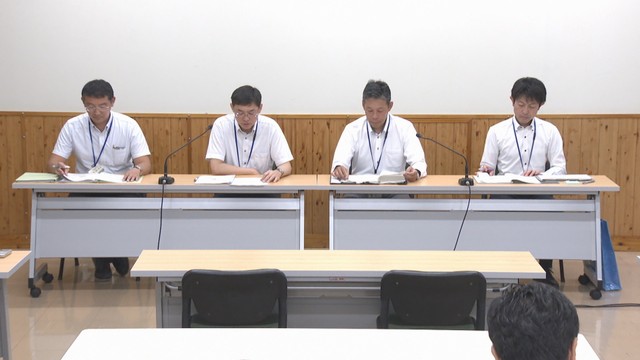 岡山県の会見　岡山県庁