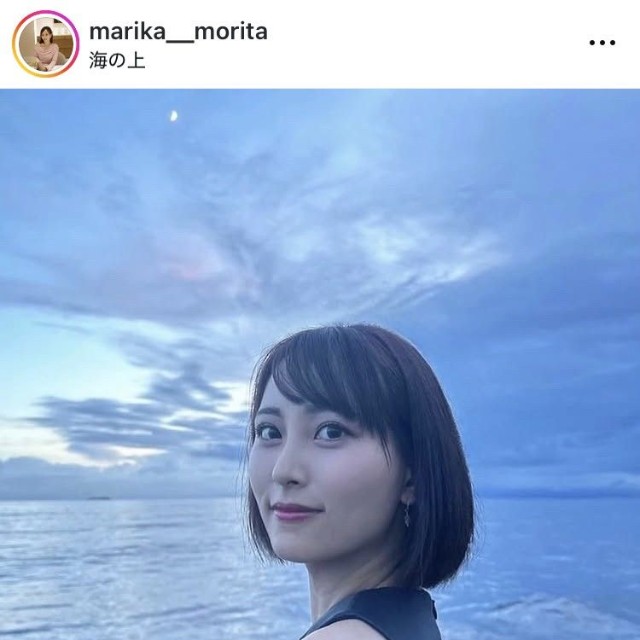 森田真理華アナのインスタグラム＠marika__moritaより