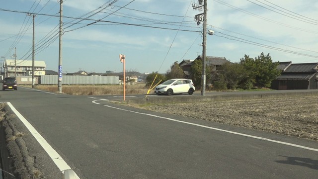 事故があった現場　倉敷市茶屋町早沖