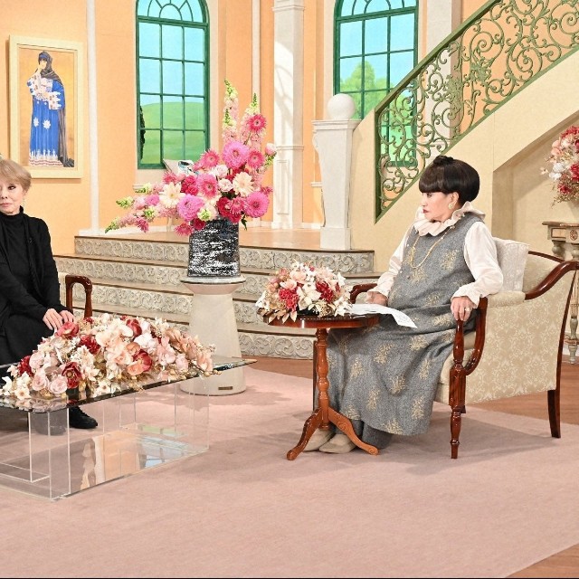 1月29日放送の「徹子の部屋」に出演した梅沢富美男さん、研ナオコさん＝テレビ朝日提供