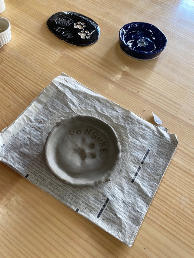 焼く前の肉球の跡がこちら（提供：ぽん助さん）