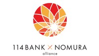 百十四銀行と野村證券の提携ロゴマーク