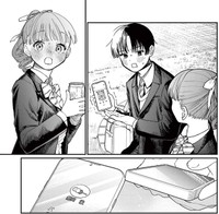 無事、2人は連絡先を交換し真夏は目的を達成　（小形朱嶺さんの提供）