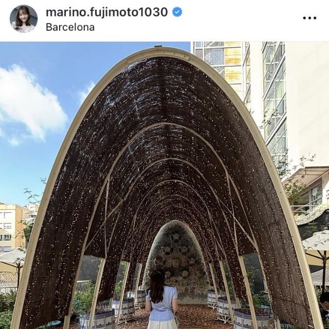 藤本万梨乃アナのインスタグラム＠marino.fujimoto1030より