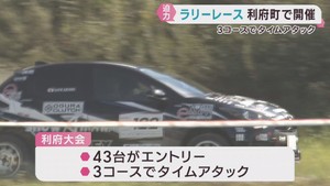 土煙をあげて激走　ラリーレース宮城・利府町で開催