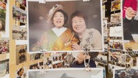 「10年の幸福写真」　展示の様子／宮城・石巻市（提供：平井慶祐さん）