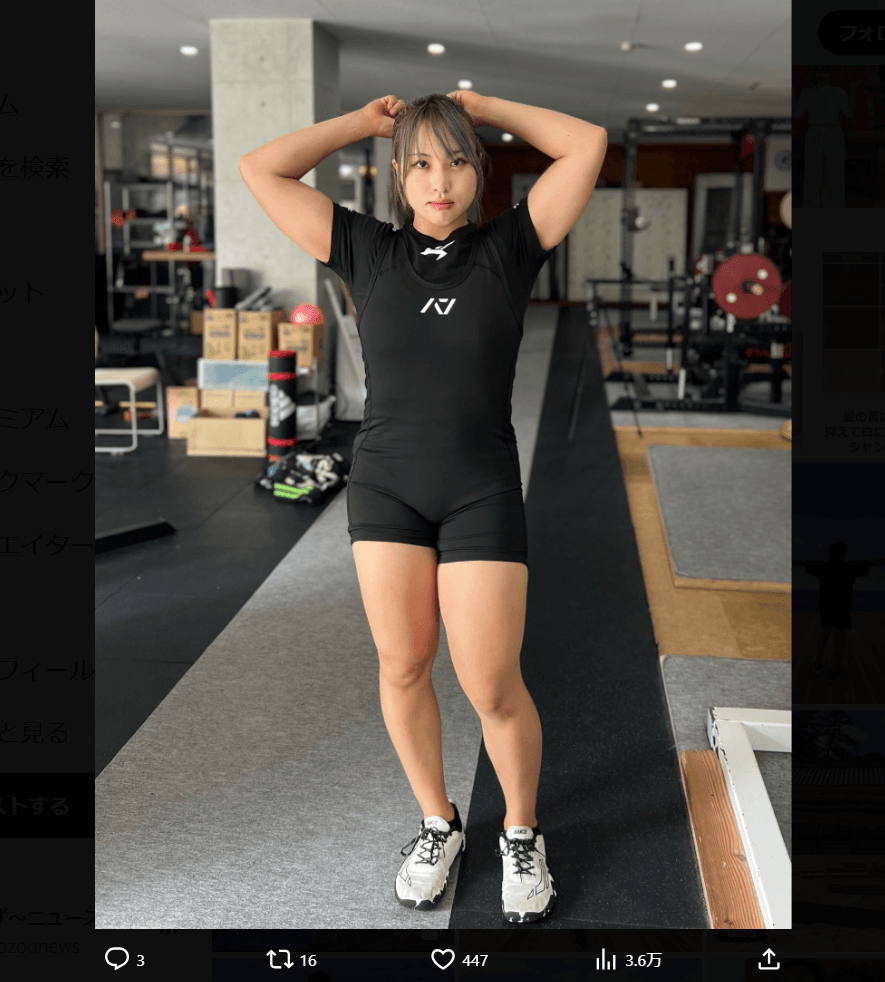 野村優（【怪力女子】のむちゃん）のX（@nomupowerlifter）より