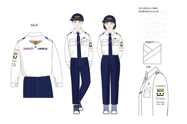 制服（活動服）・協力団体の銘が入っている（機関誌「BE AIR」より）