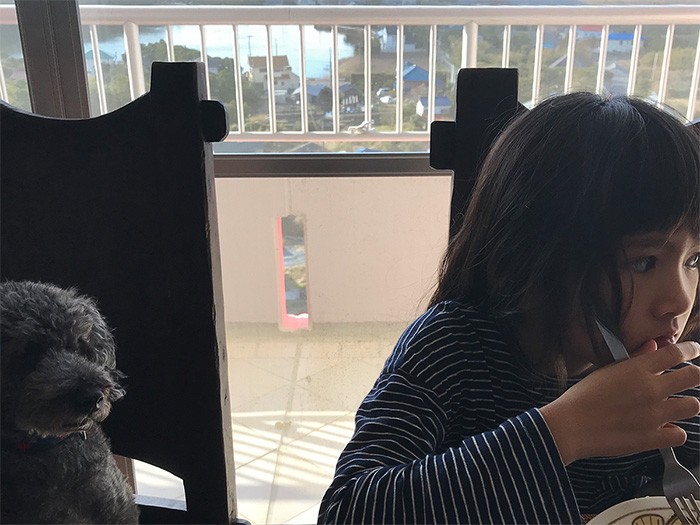 「ねぇ、ねぇ、何食べてるのさ！」