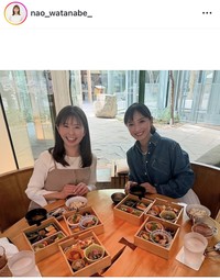 渡部有アナのインスタグラム＠nao_watanabeより