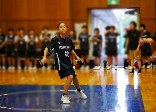 中学クラブチームでのプレー中