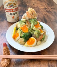 「エビアボカドとブロッコリーのサラダ」（画像提供：annkoさん）