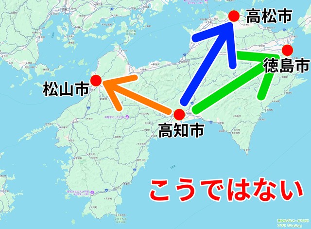 最短ルートはこうじゃなくて…（ニュニュ提供）