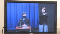 吉田等校長あいさつの様子