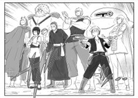 魔王との戦いに挑む七人の英雄（中村ゆきひろさんの提供）