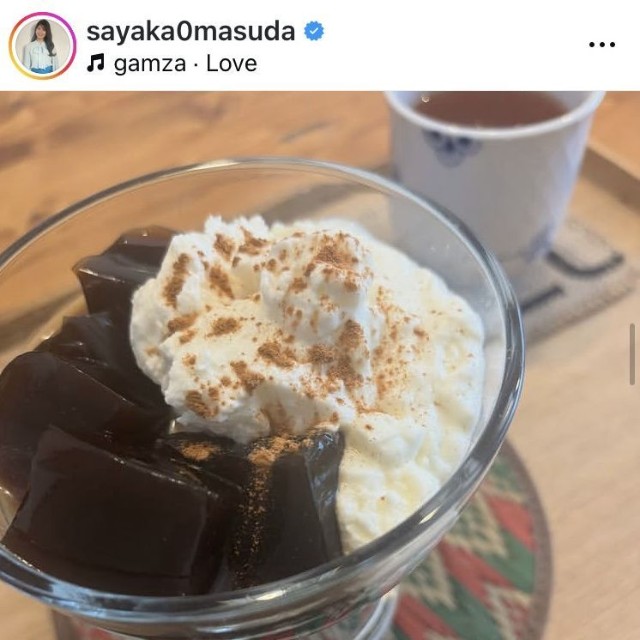 桝田沙也香アナウンサーのインスタグラム＠sayaka0masudaより