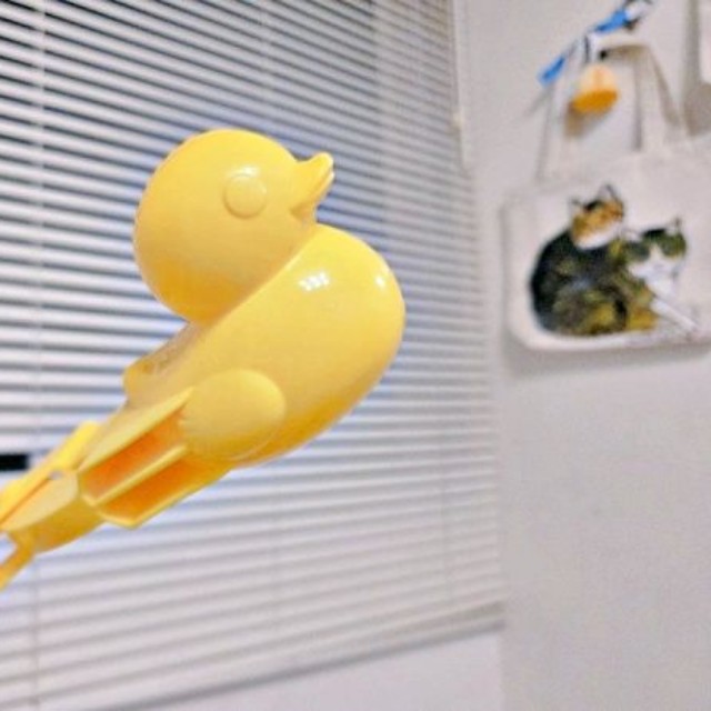 mococoさんが使用したアヒル型の「スノーボールメーカー」（画像提供：mococoさん）