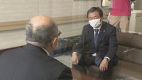 クラスターが発生した施設　大西市長が訪問