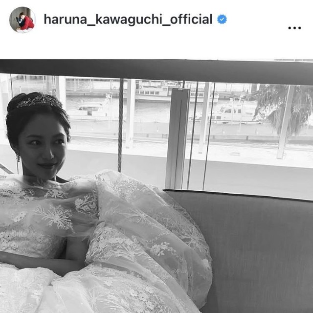 川口春奈のインスタグラム＠haruna_kawaguchi_officialより