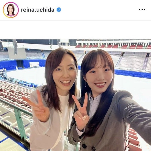内田嶺衣奈アナのインスタグラム＠reina.uchidaより