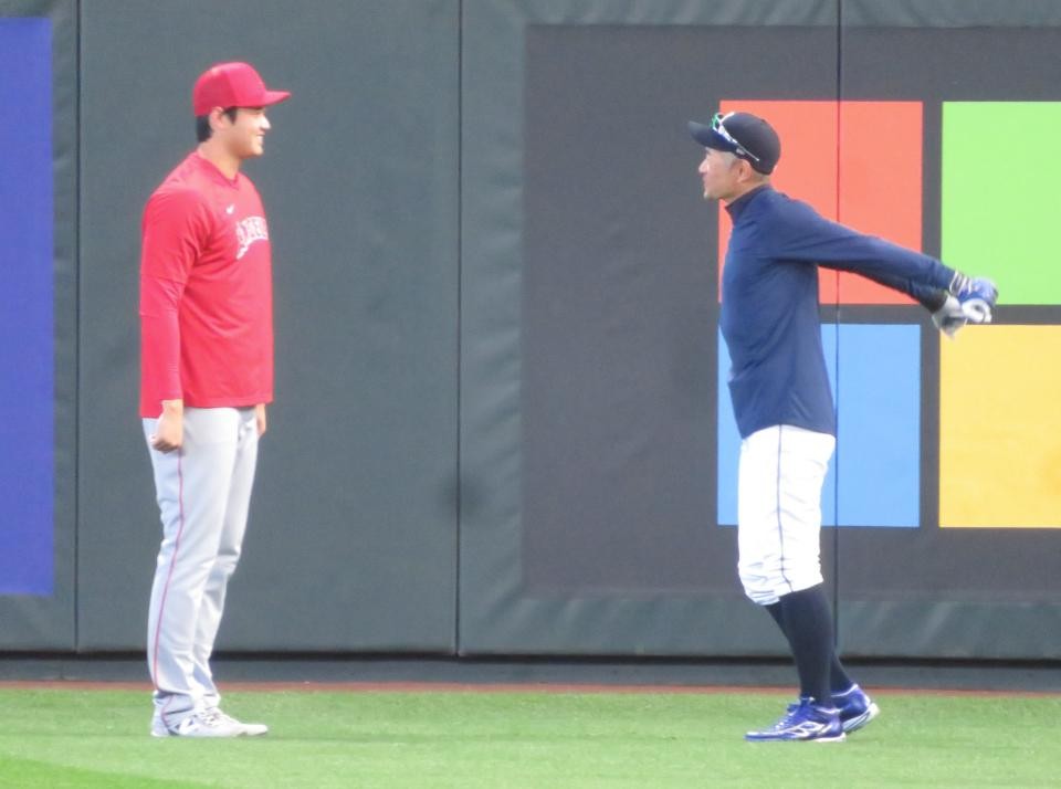 イチロー氏＆大谷翔平が再会！ 笑顔溢れる2ショットにファン興奮「野球の神様たち」 | Full-Count