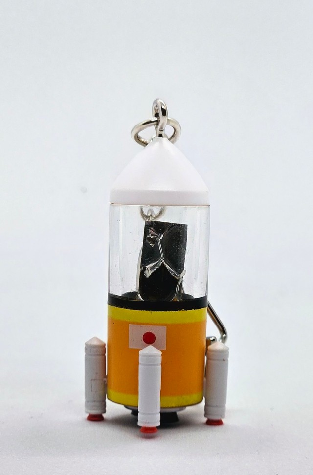 カプセルもロケット型で可愛い（りきまろさん提供）