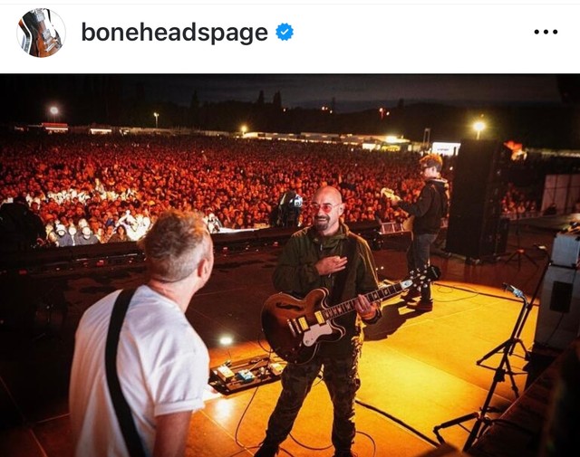 オアシス再結成で、ツアー参加が発表されているポール・〝ボーンヘッド〟・アーサーズさん（Paul 'Bonehead' Arthurs公式インスタグラムより）