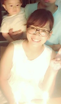 第一子の出産を機に体重が増加／ろみさん（@romiiiy_beauty）提供