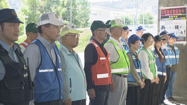 香川県庁で行われた出発式