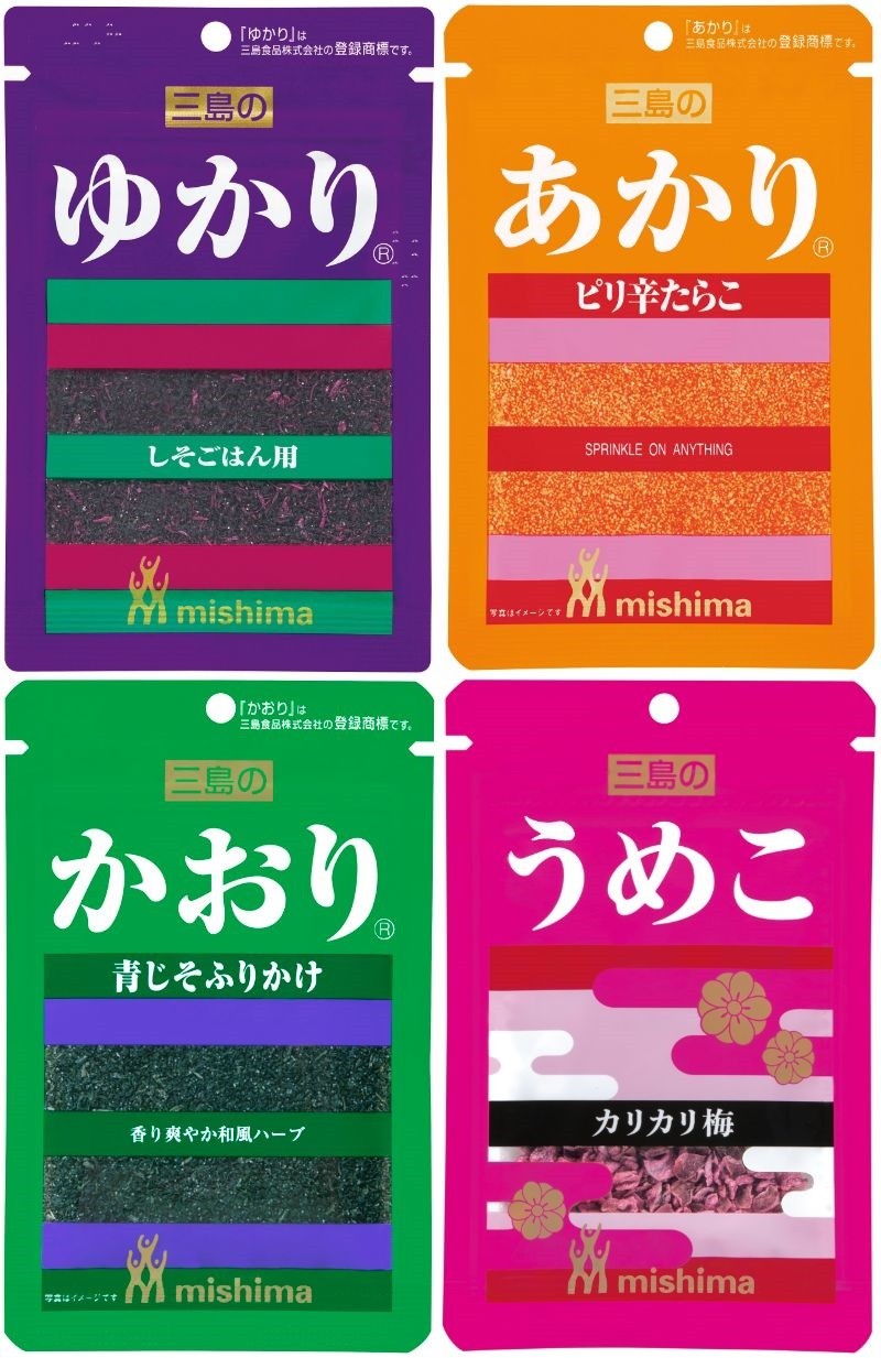 知らん男が1人」…ふりかけ「ゆかり３姉妹」シリーズに「ひろし」が登場